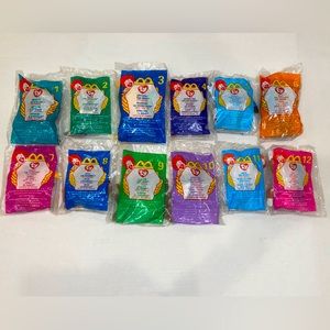McDonald’s Vintage 1999 Ty Teeny Beanie Babies Complete Set of 12 NEW Sealed